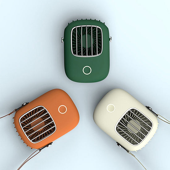 Portable Mini Neck Fan – USB Rechargeable Handheld Air Cooler