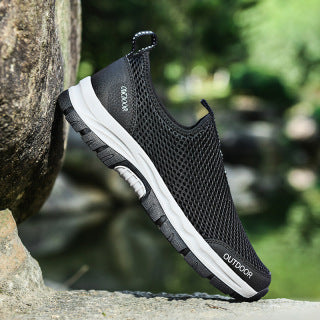 Breathable Slip-On Shoes – Hollow Fashion Lazy Footwear