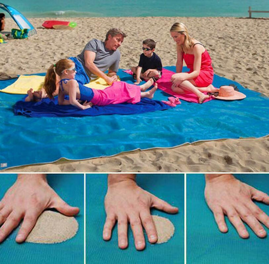 Sand-Free Folding Beach Mat – Travel, Picnic & Camping Essential