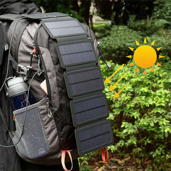 Portable Folding Solar Charger – 5V USB Power for Outdoor Travel & Camping