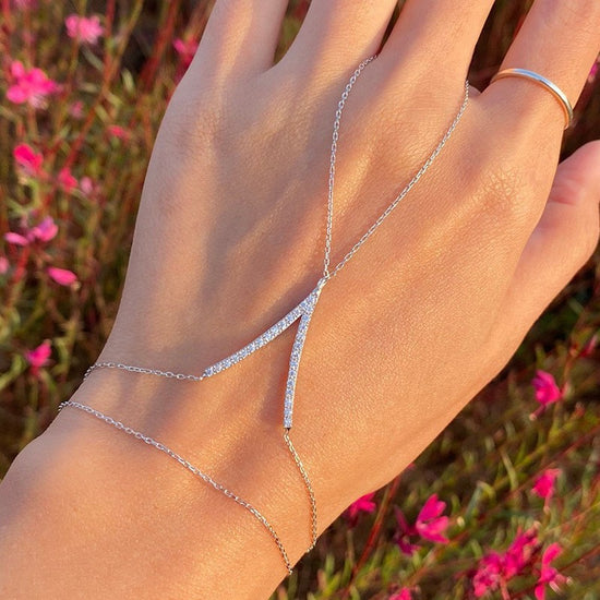 V-finger Simple Double-layer Bracelet