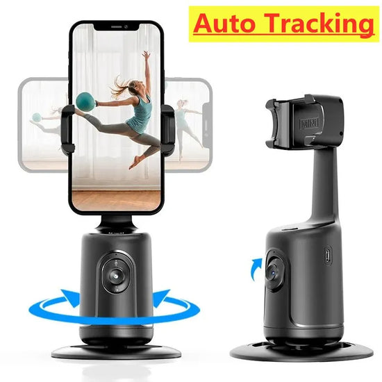 360 Auto Face Tracking Gimbal AI Smart Phone Holder Tripod