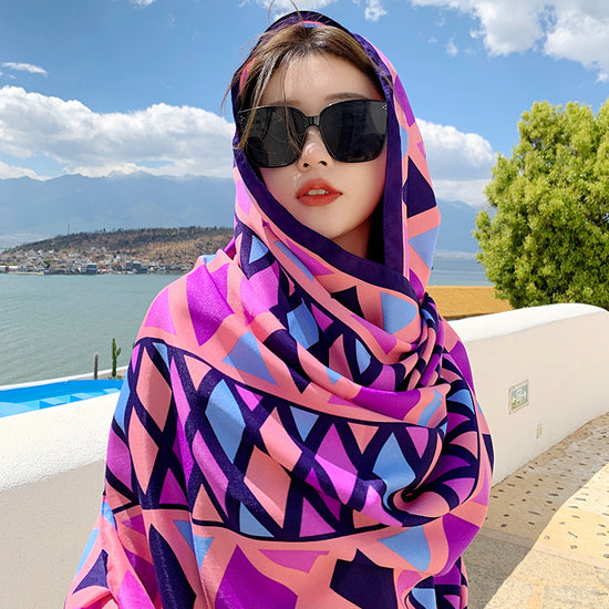 Sanya Seaside Holiday Shawl Scarf Scarf Women&
